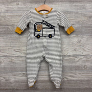 Sleeper Stripes Bear Driving 6-9M