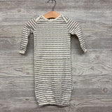LS PJs Gown Dotted Lines 0-6M