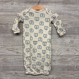 LS PJs Gown Bears 0-6M