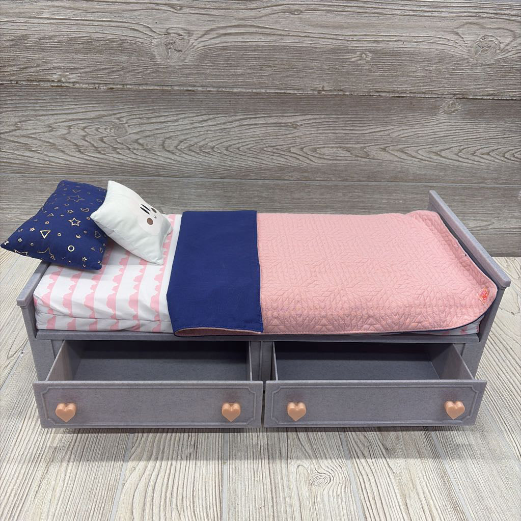 Starry Slumbers Platform Bed Furniture Accessory Set for 18"