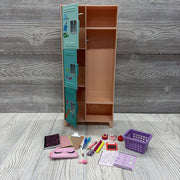 Cool School Locker & Accessories For 18" Doll