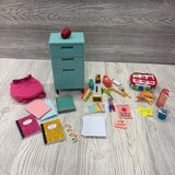 Rolling Cart & Lunch Box For 18" Doll