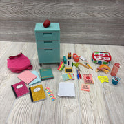 Rolling Cart & Lunch Box For 18" Doll