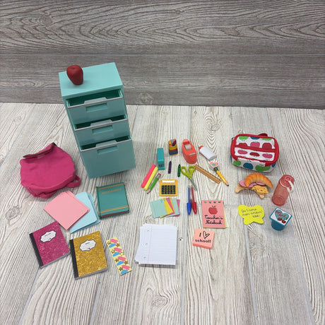 Rolling Cart & Lunch Box For 18" Doll