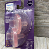 NEW 2 Pk Super Soothie Pacifiers 3-18M