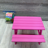 Picnic Table & Accessories For 18" Doll