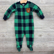 Blanket Sleeper Buffalo Plaid Bear 6M