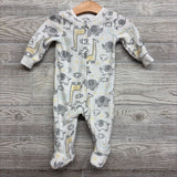 Blanket Sleeper Giraffe Elephants 6M