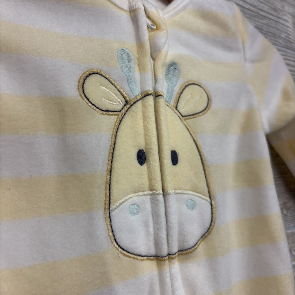 Blanket Sleeper Stripes Giraffe 6M