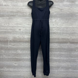 Ribbed Jogger Romper Medium