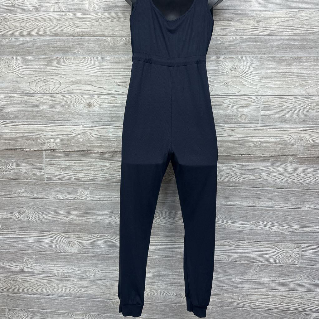 Ribbed Jogger Romper Medium