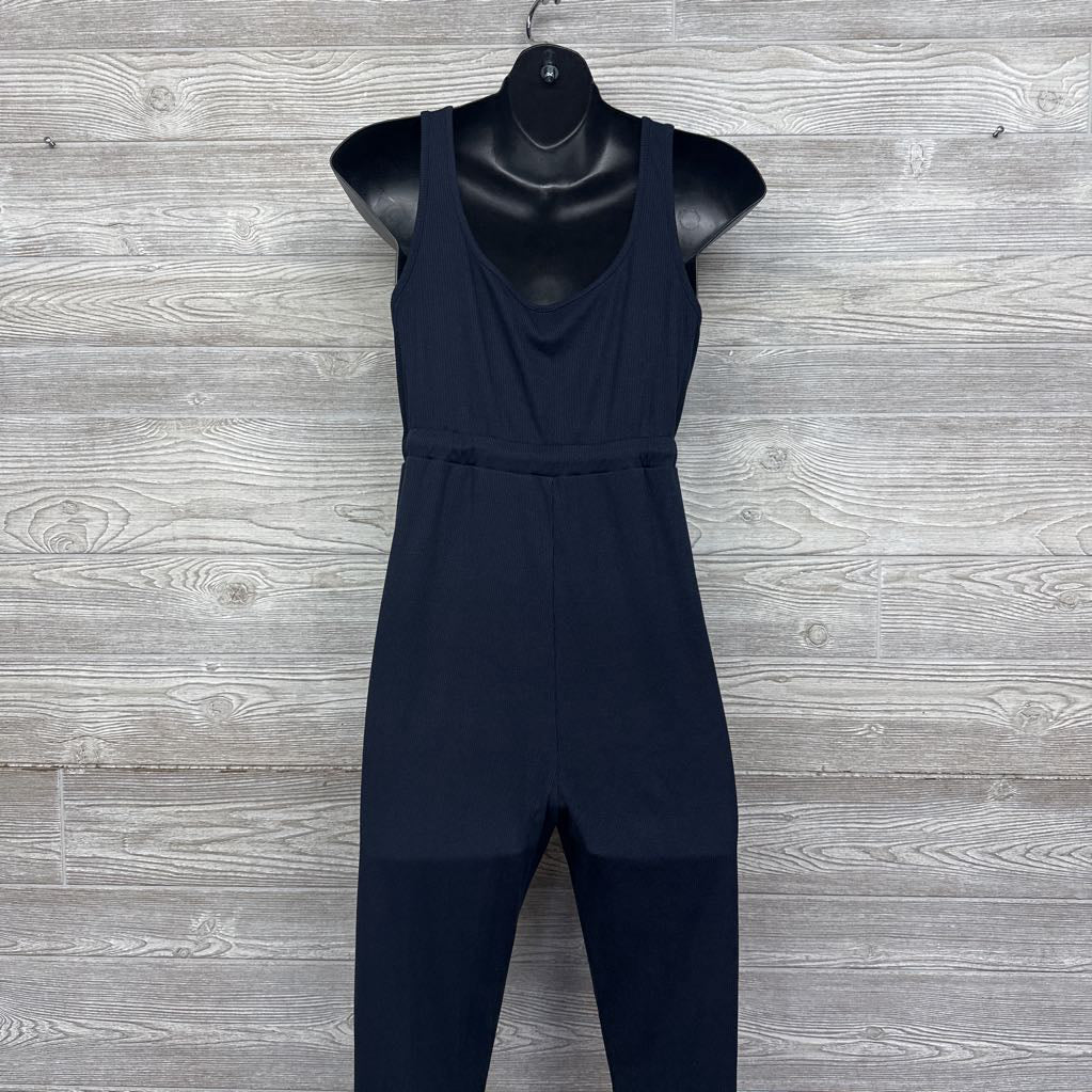 Ribbed Jogger Romper Medium