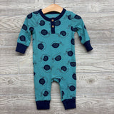 LS Ribbed Henley Outfit Snails 3-6M