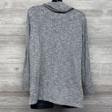 Sweater Fleece Mock Neck Nursing Shirt Medium