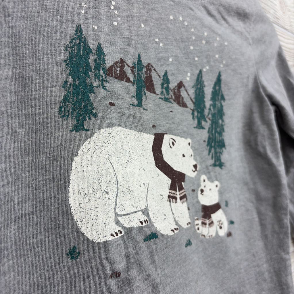 LS Shirt Trees Mountains Polar Bears 12M