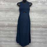 Smocked Linen Dress Small
