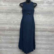 Smocked Linen Dress Small