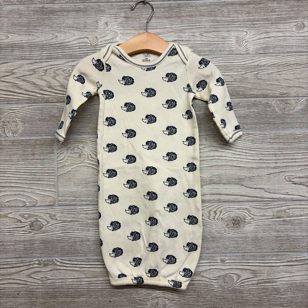 LS PJ Gown Hedgehogs 0-6M
