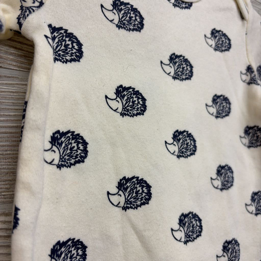 LS PJ Gown Hedgehogs 0-6M