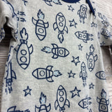 LS PJ Gown Rockets Stars 0-6M
