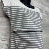 Nursing Shirt Stripes Large