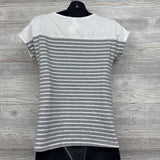 Nursing Shirt Stripes Large