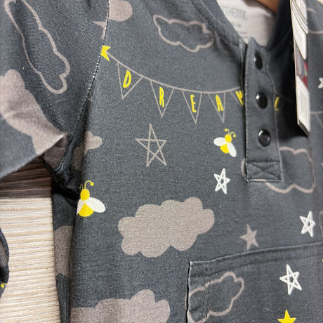 NEW LS Henley Outfit Dream Chaser IA 3-6M