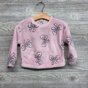 Plush Crewneck Bows 2T