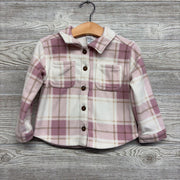 Plaid Fleece Shacket 2T