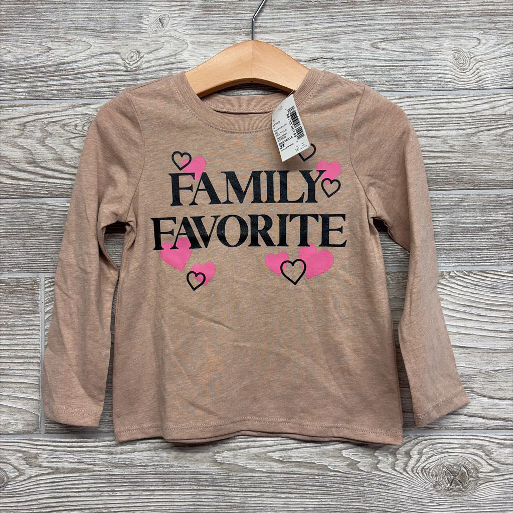 NEW LS Shirt Family Favorite 2T