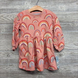 NEW Crewneck Dress Rainbows 2T