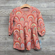 NEW Crewneck Dress Rainbows 2T