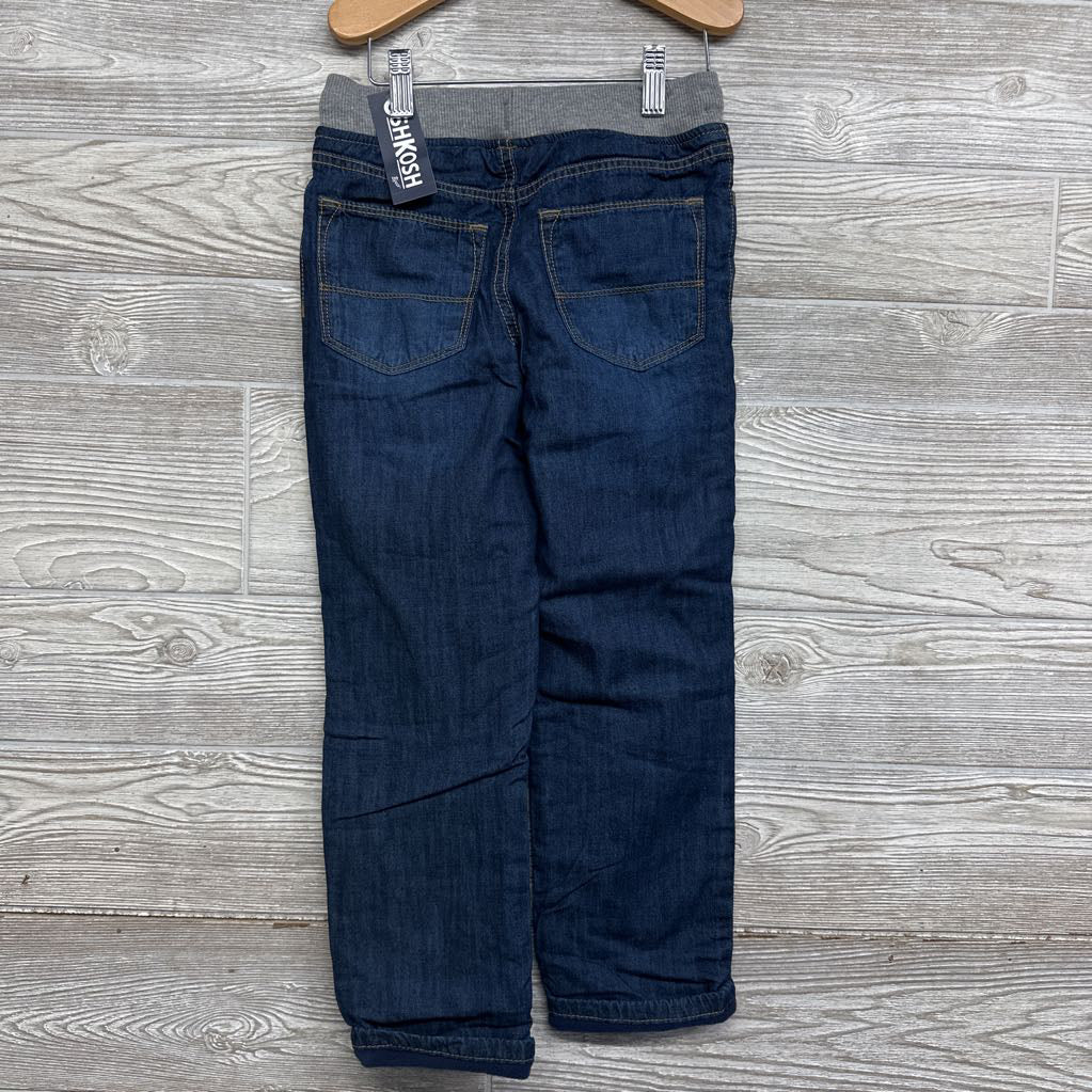 NEW Drawstring Fleece Lined Jeans 7