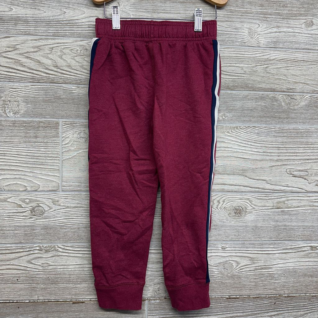 French Terry Drawstring Joggers Side Stripes 6