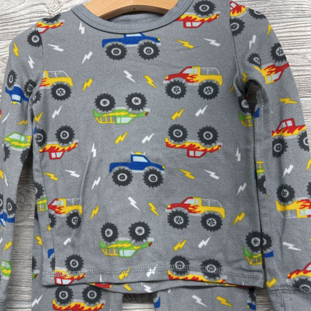 2 Pc LS PJs Monster Trucks 4T