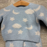 Plush Sweater & Pants Clouds Moons 0-3M