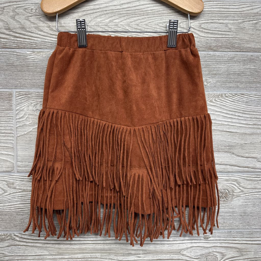 Faux Suede Tassel Skirt 8