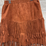 Faux Suede Tassel Skirt 8