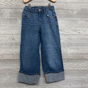 Wide Leg Cuffed Jeans 7