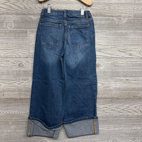 Wide Leg Cuffed Jeans 7