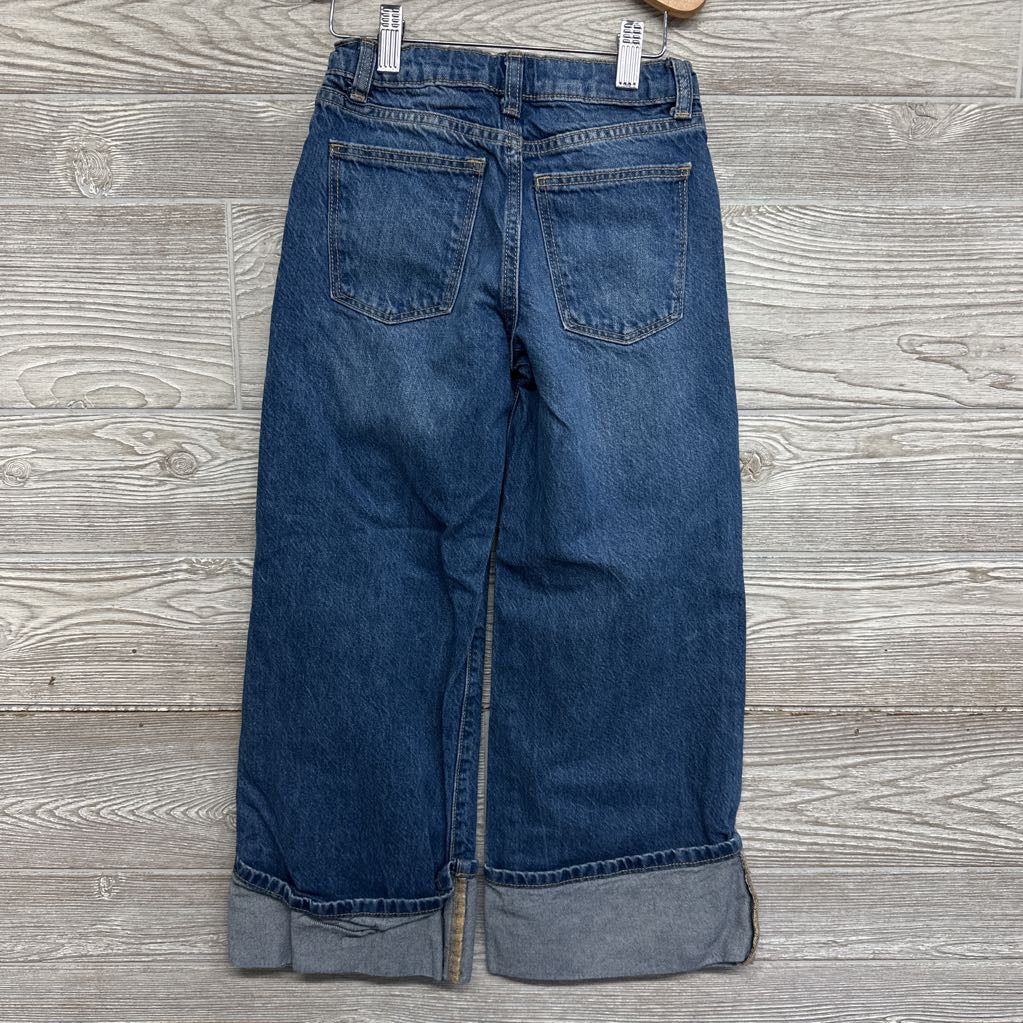 Wide Leg Cuffed Jeans 7