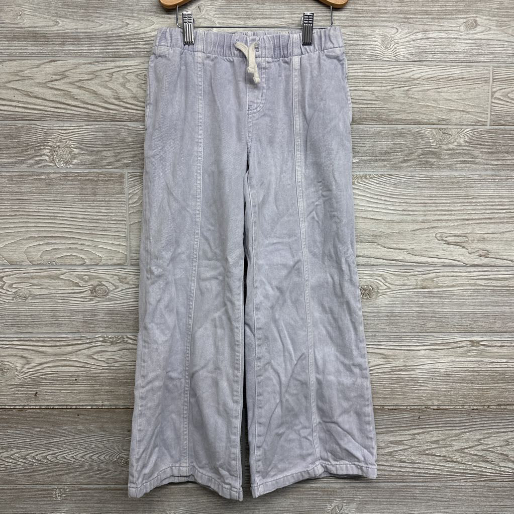 Pull On Drawstring Wide Leg Jeans 8