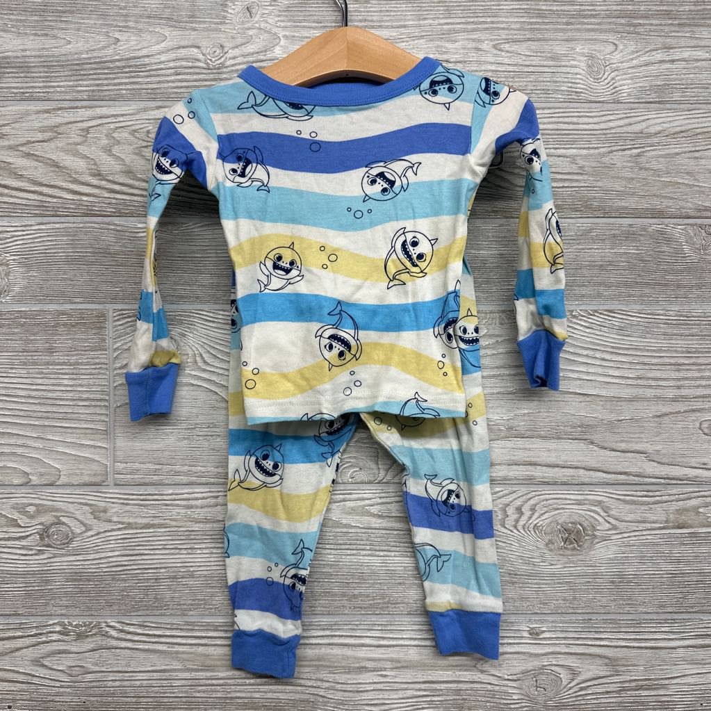 2 Pc LS PJs Baby Shark 2T