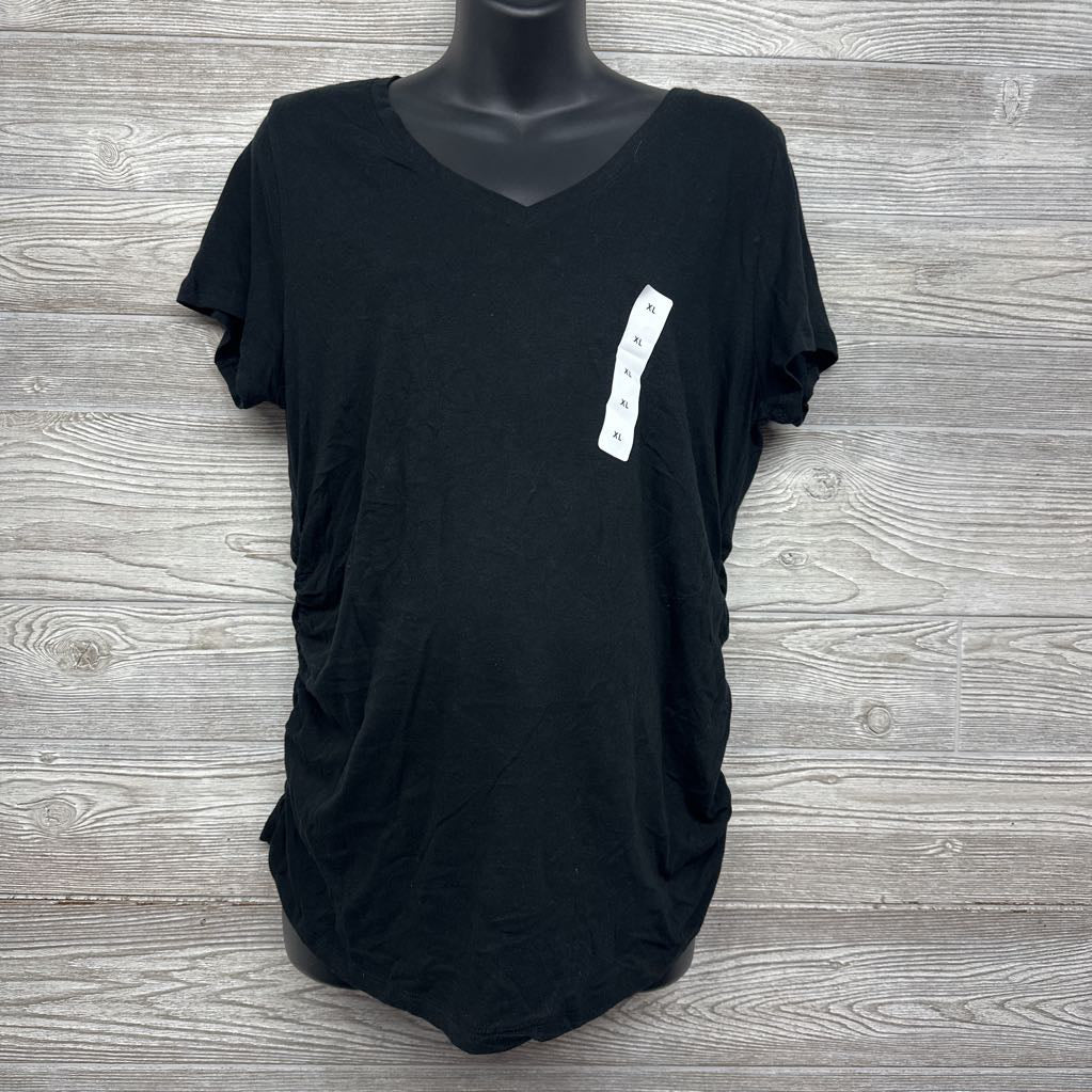 NEW V Neck Ruched Shirt XL