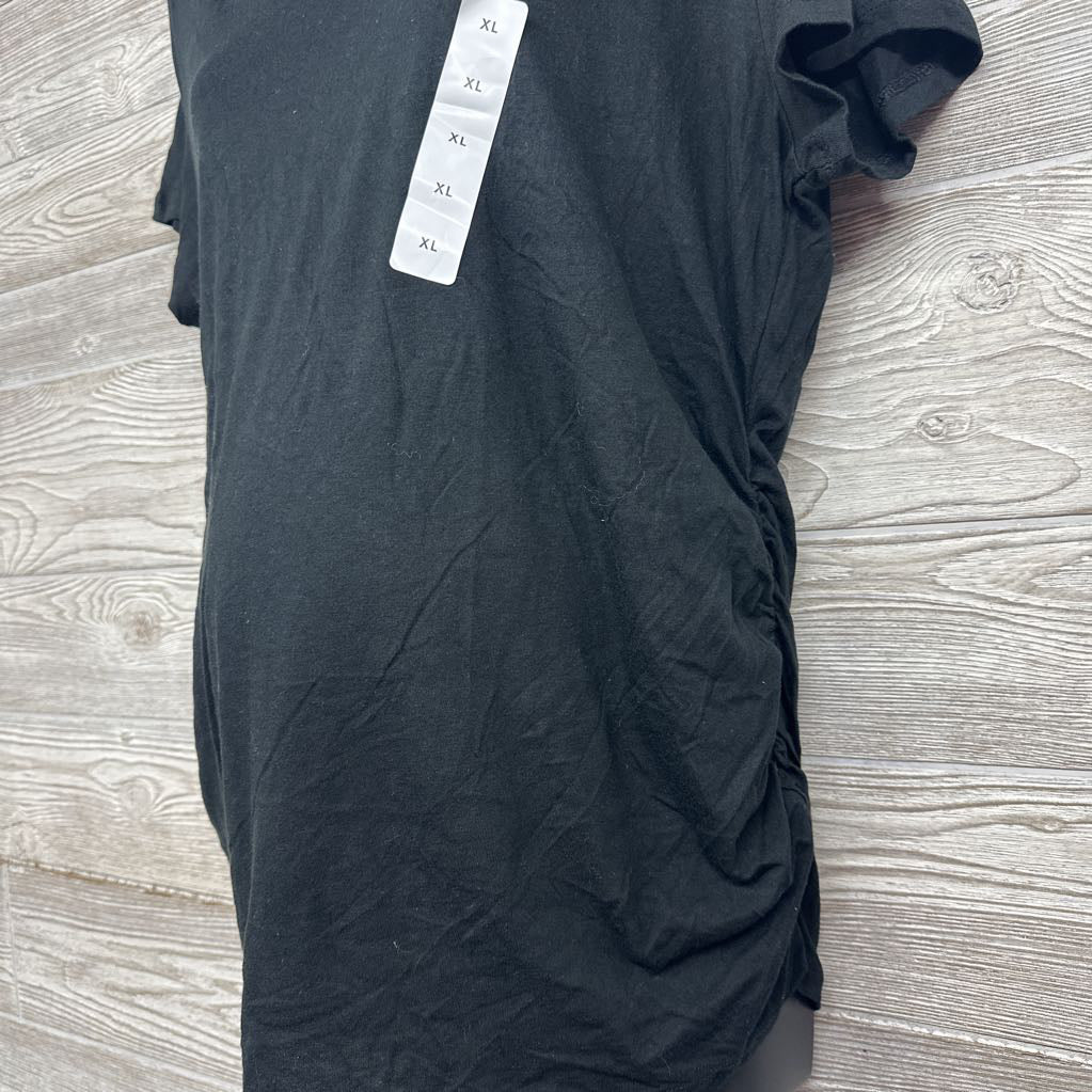 NEW V Neck Ruched Shirt XL
