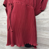 NEW Accordion V Neck Blouse XL
