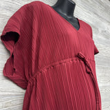 NEW Accordion V Neck Blouse XL