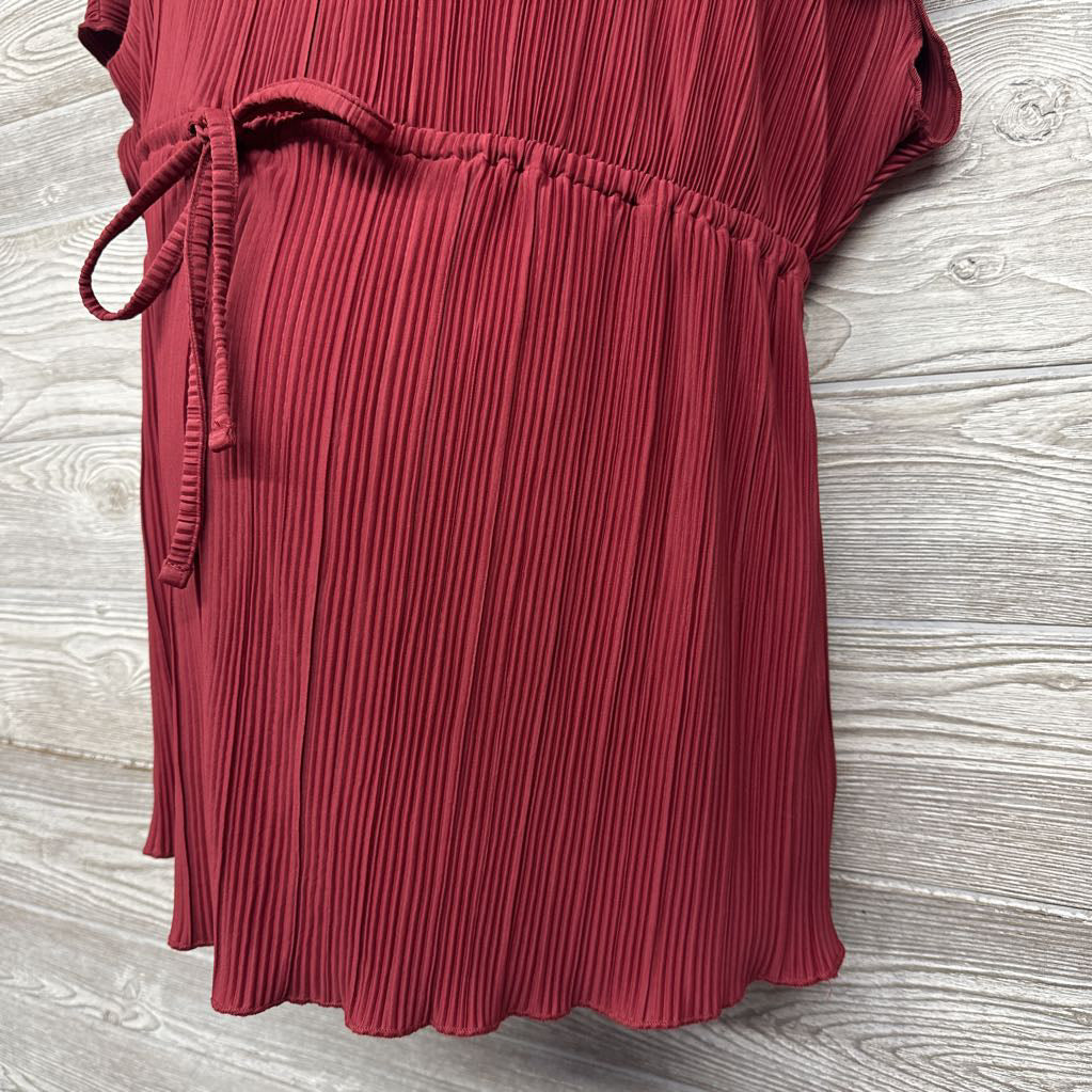 NEW Accordion V Neck Blouse L