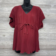 Accordion V Neck Blouse L