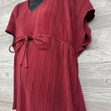 Accordion V Neck Blouse L